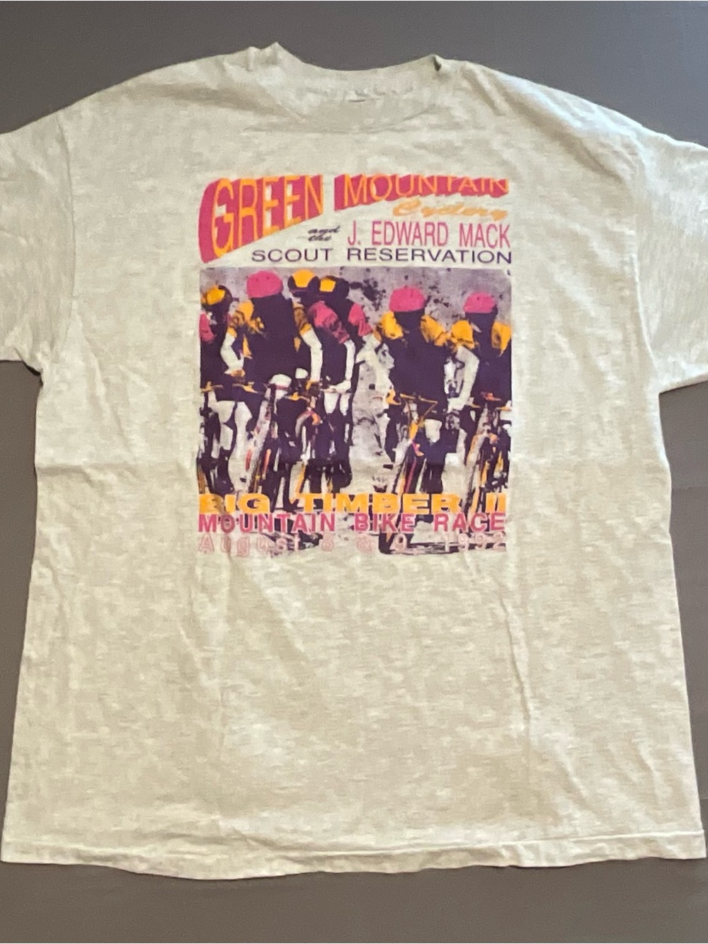 Vintage 90s Men’s Graphic T-Shirt Mountain Bike Race Promo Sz XL